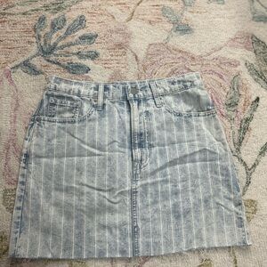 Lucky Brand Blue and White Mini Skirt